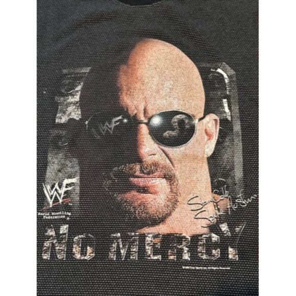 Vintage Stone Cold Steve Austin Shirt M/L 90s No Mercy Wrestling 1990s Big Face - Picture 2 of 6